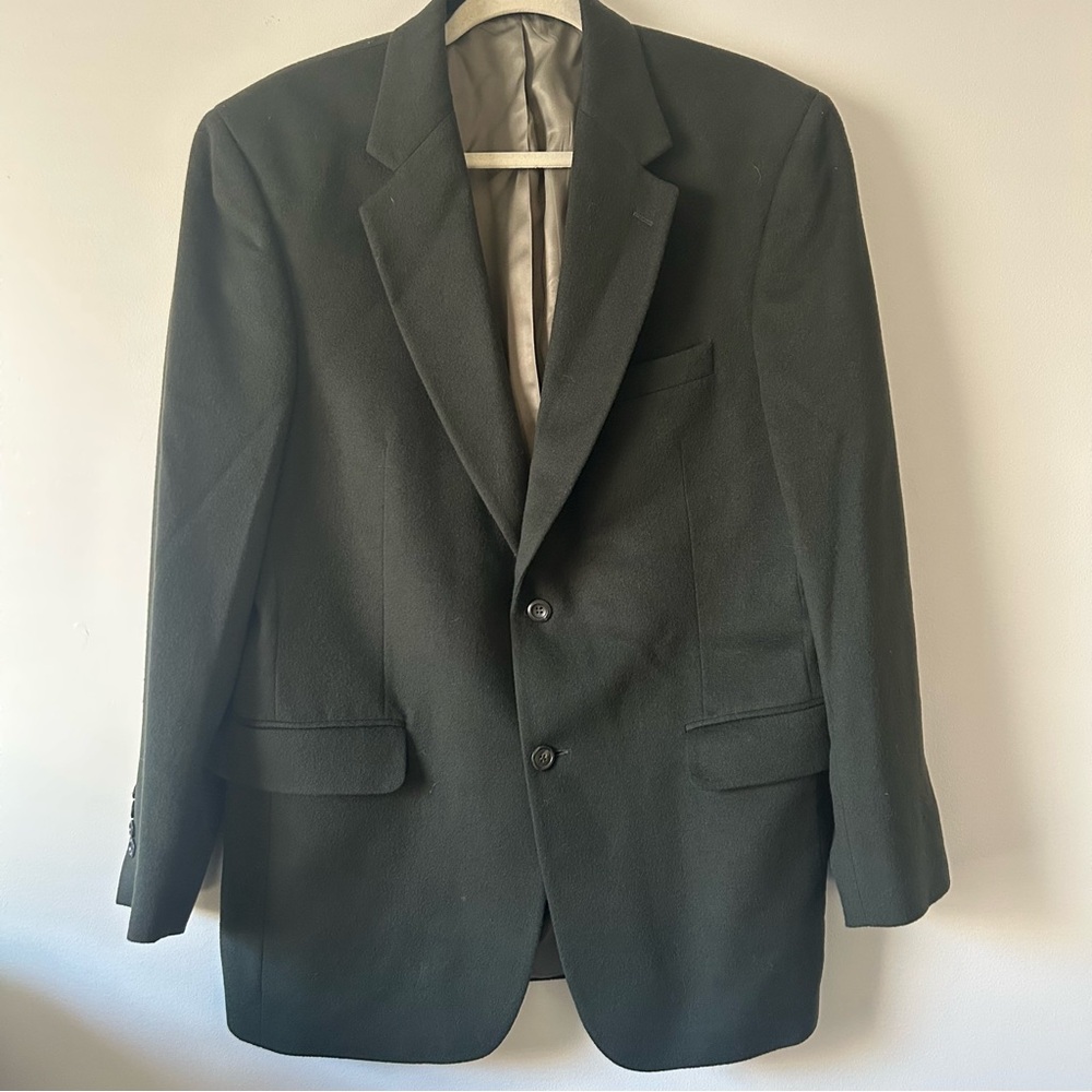 Jos. A. Bank 100% cashmere dark geeen sport coat 40R
